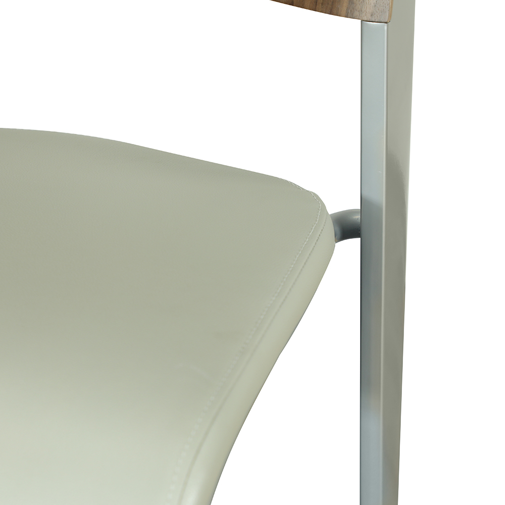 Cushion leather seat bar chair